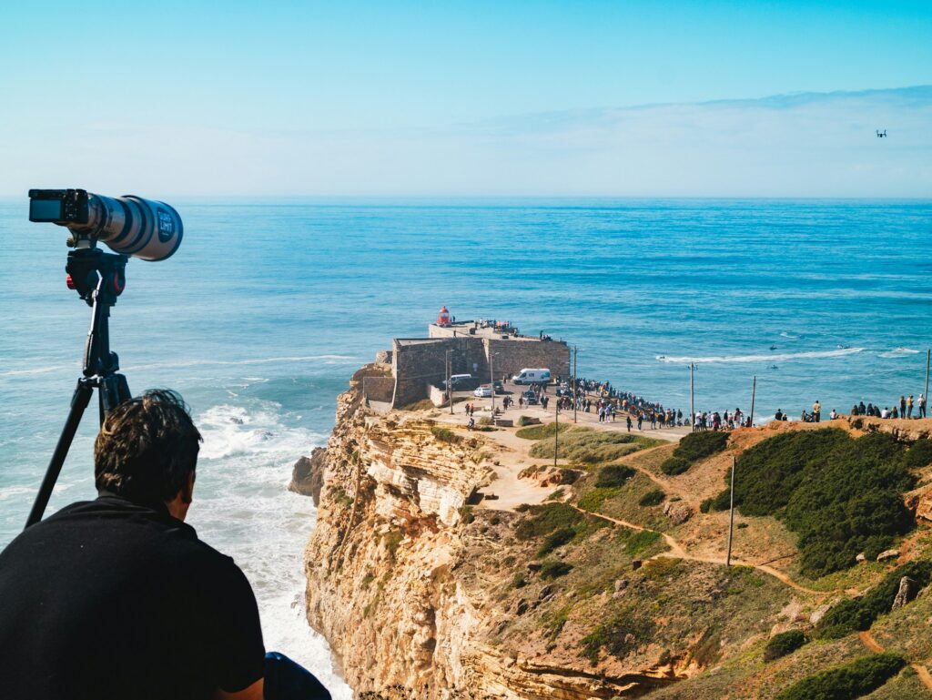 Leuchtturm in Nazaré mit tollen Ausblick