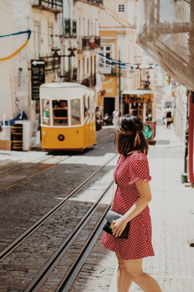 Tram28 in Lissabon Altstadt