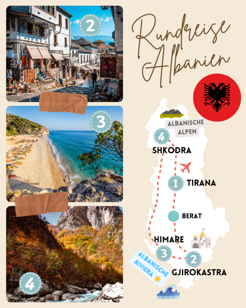 Rundreise Guide Albanien mit Route
